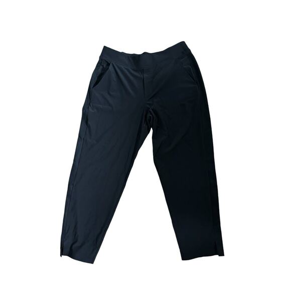 ATHLETA Brooklyn Pants Size 14p Stretch Mid Rise Ankle Crop 7/8 Black Casual - Picture 4 of 11